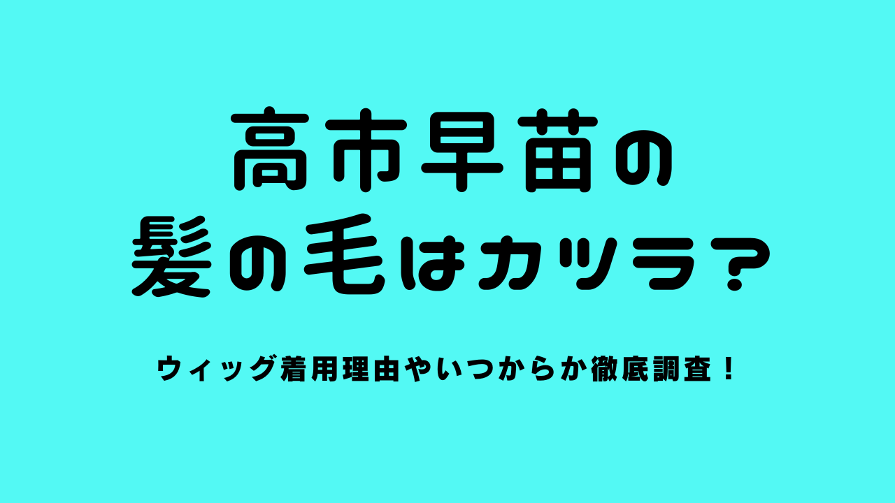 高市早苗の髪の毛はカツラ？ウィッグ着用理由やいつからか徹底調査！